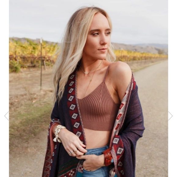 NWT Three Bird Nest Ribbed Knit Bralette size XS/S - Picture 2 of 8